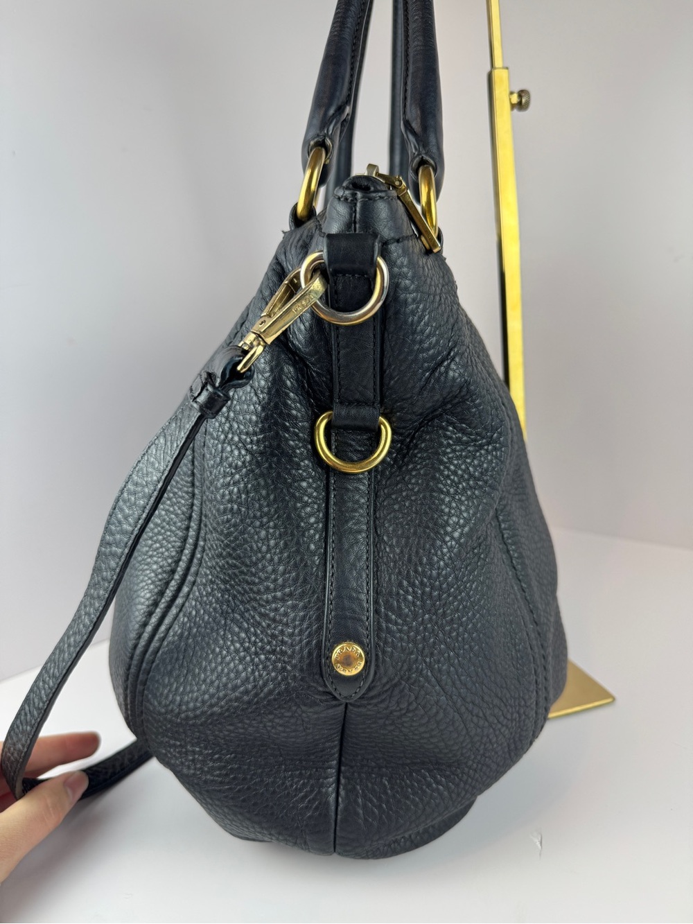 Prada Black Pebbled Leather Tote Bag - Picture 5 of 16
